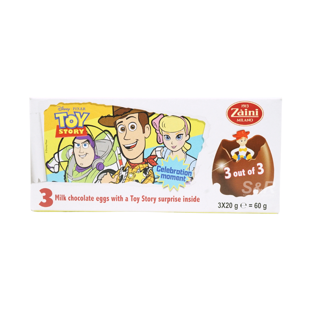 Zaini Toy Story Milk Chocolate Eggs 60g